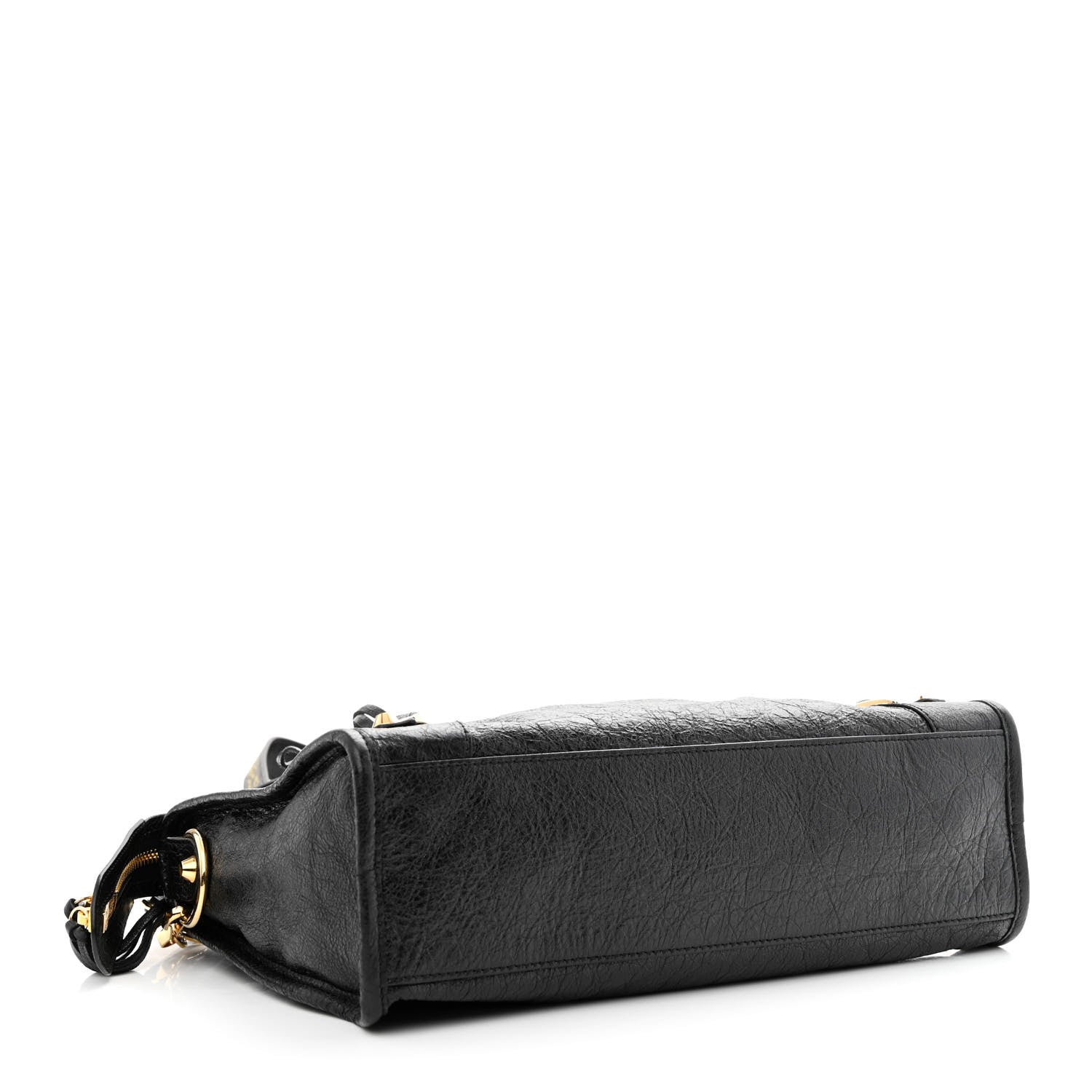 Balenciaga Agneau Classic Gold Hardware S City Graffiti Logo Strap Black 5 of 12