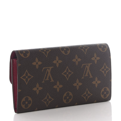 Louis Vuitton Monogram Emilie Wallet Fuchsia 2 of 8