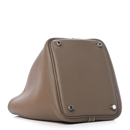 Hermes Taurillon Clemence Picotin Lock 18 PM Etoupe 4 of 9