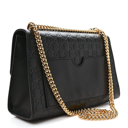 Gucci Guccissima Medium Padlock Shoulder Bag Black 3 of 10
