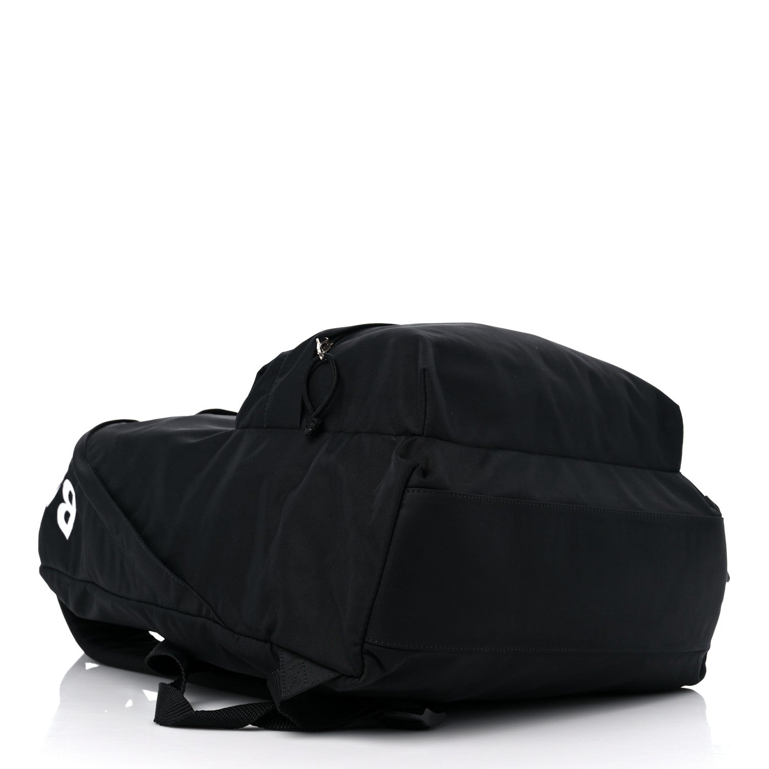 Balenciaga Sport Nylon Logo Embroidered S Wheel Backpack Black 4 of 8