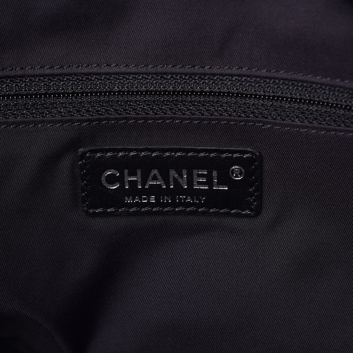 Coated Canvas Large Paris Biarritz Tote Black