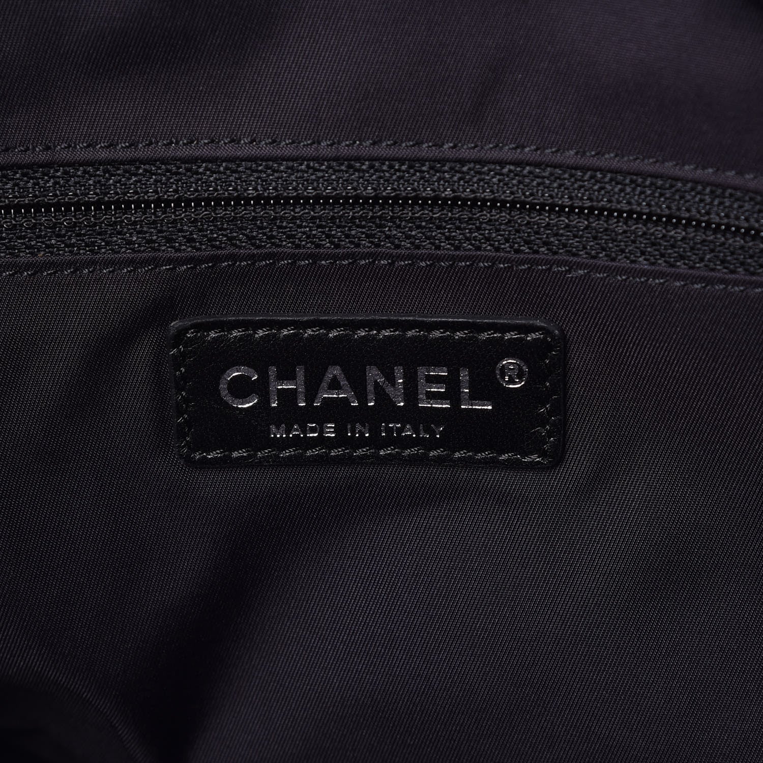 Chanel Coated Canvas Large Paris Biarritz Tote Black 6 of 9