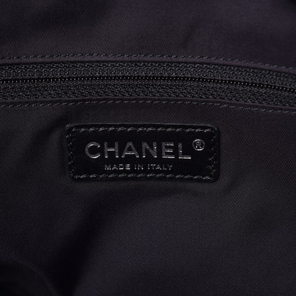 Chanel Coated Canvas Large Paris Biarritz Tote Black 6 of 9