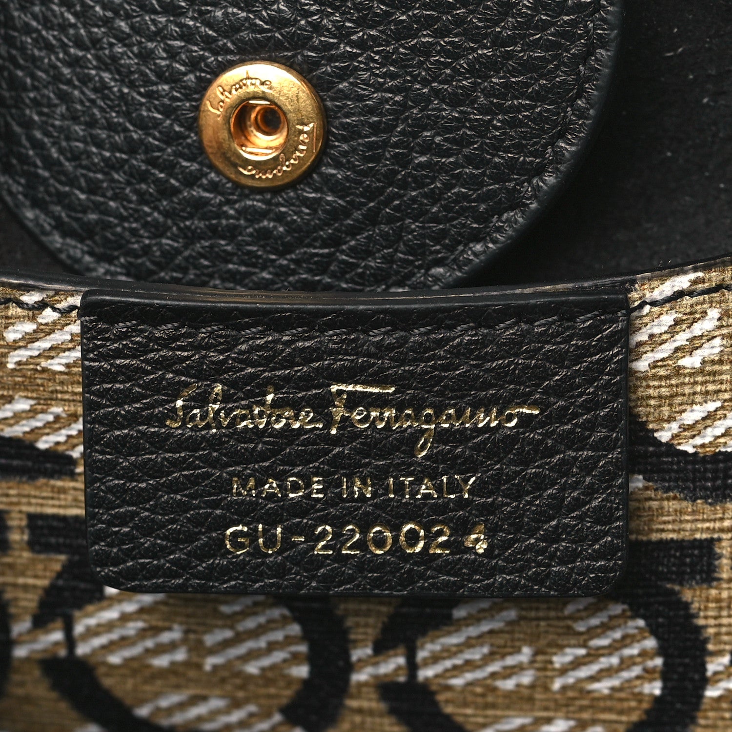 Salvatore Ferragamo Tumbled Calfskin Gancini Mini Bag Black 6 of 8