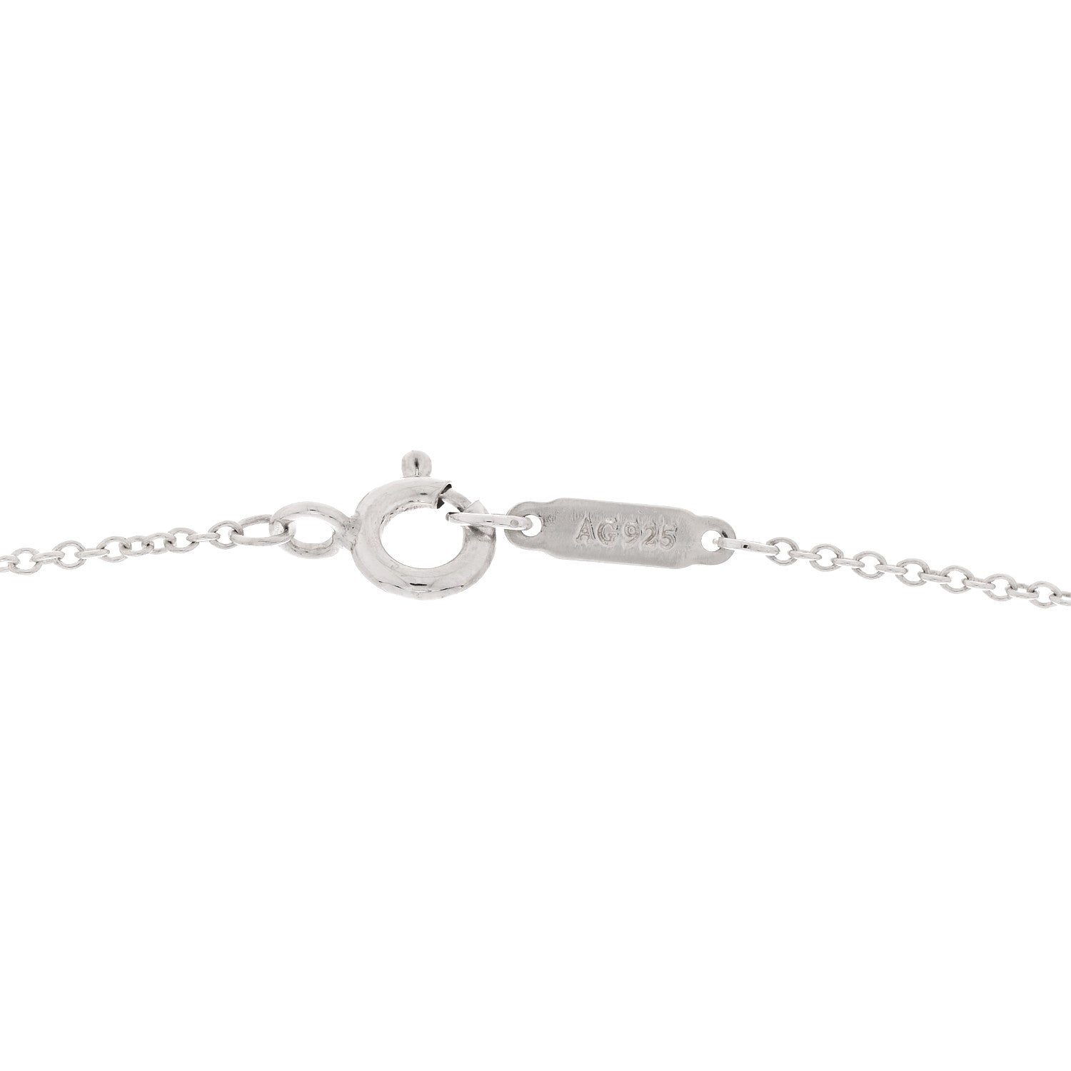 Tiffany Sterling Silver Enamel Mini Return to Tiffany Double Heart Tag Pendant Necklace Blue 6 of 7