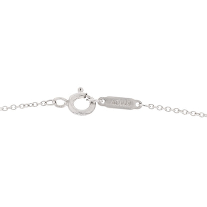 Tiffany Sterling Silver Enamel Mini Return to Tiffany Double Heart Tag Pendant Necklace Blue 6 of 7