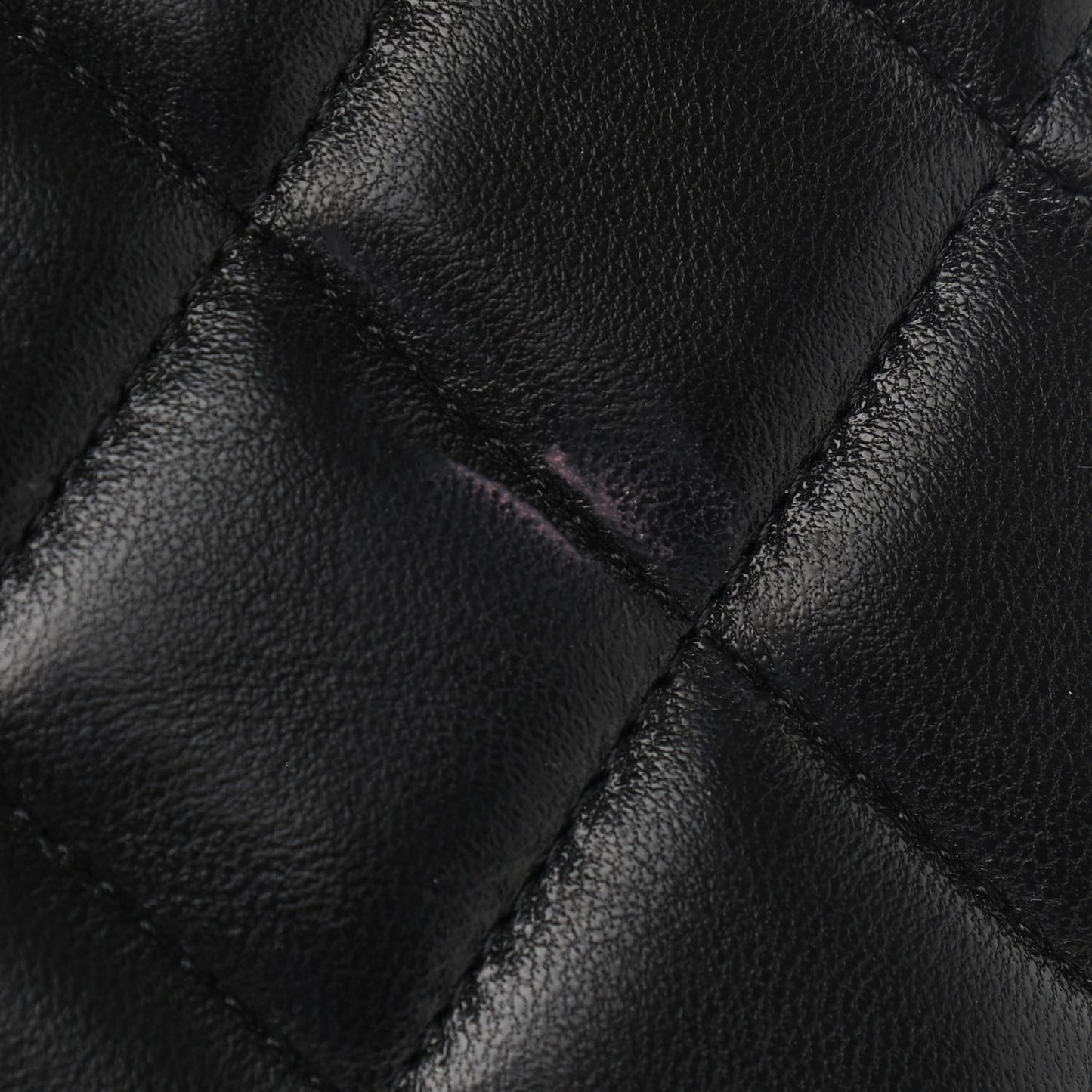 Lambskin Quilted Jumbo Double Flap Black