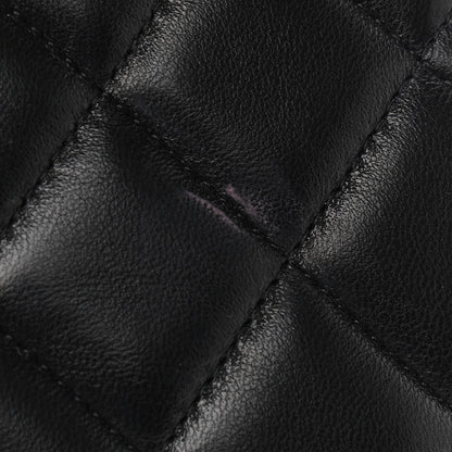 Chanel Lambskin Quilted Jumbo Double Flap Black 8 of 15