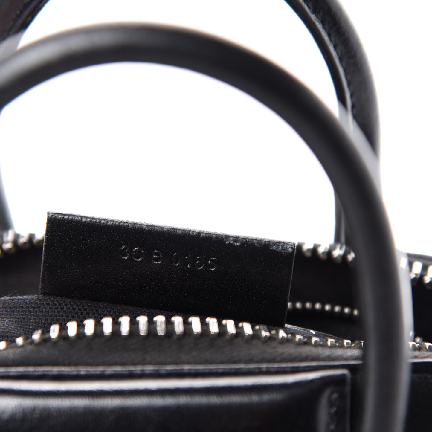 Shiny Lord Calfskin Mini Antigona Black