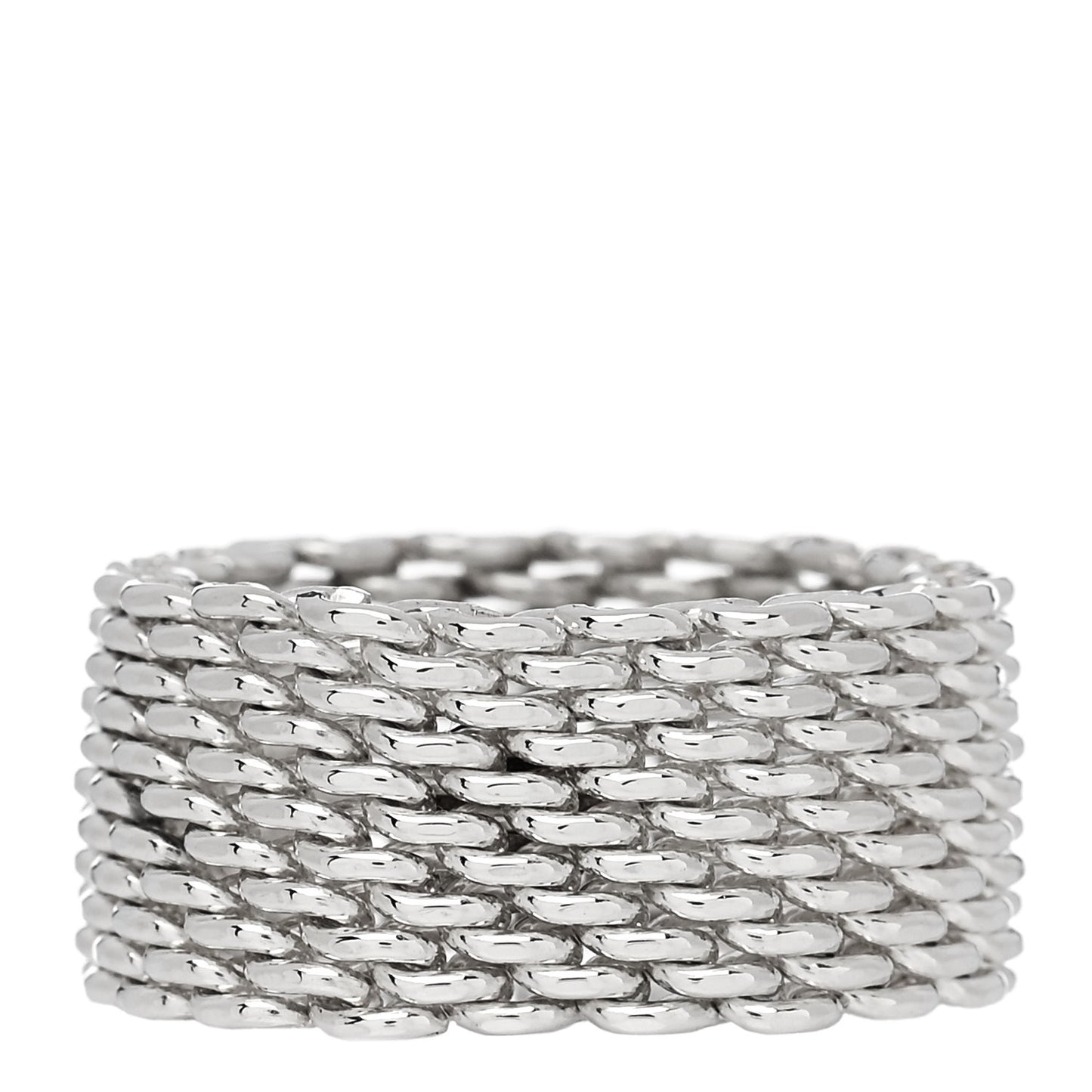 Sterling Silver Somerset Mesh Ring 54 7