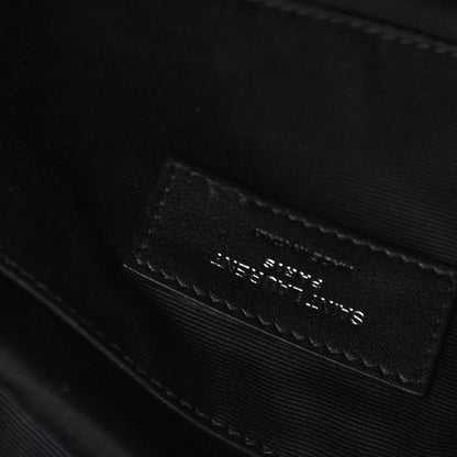 Saint Laurent Lambskin Monogram Belt Bag Black 12 of 12