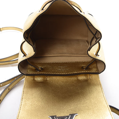 Louis Vuitton Metallic Calfskin Lockme Mini Backpack Gold 5 of 8