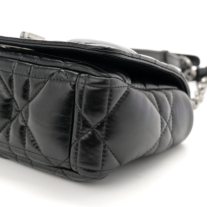 Christian Dior Calfskin Macrocannage Small Caro Bag Black 10 of 10