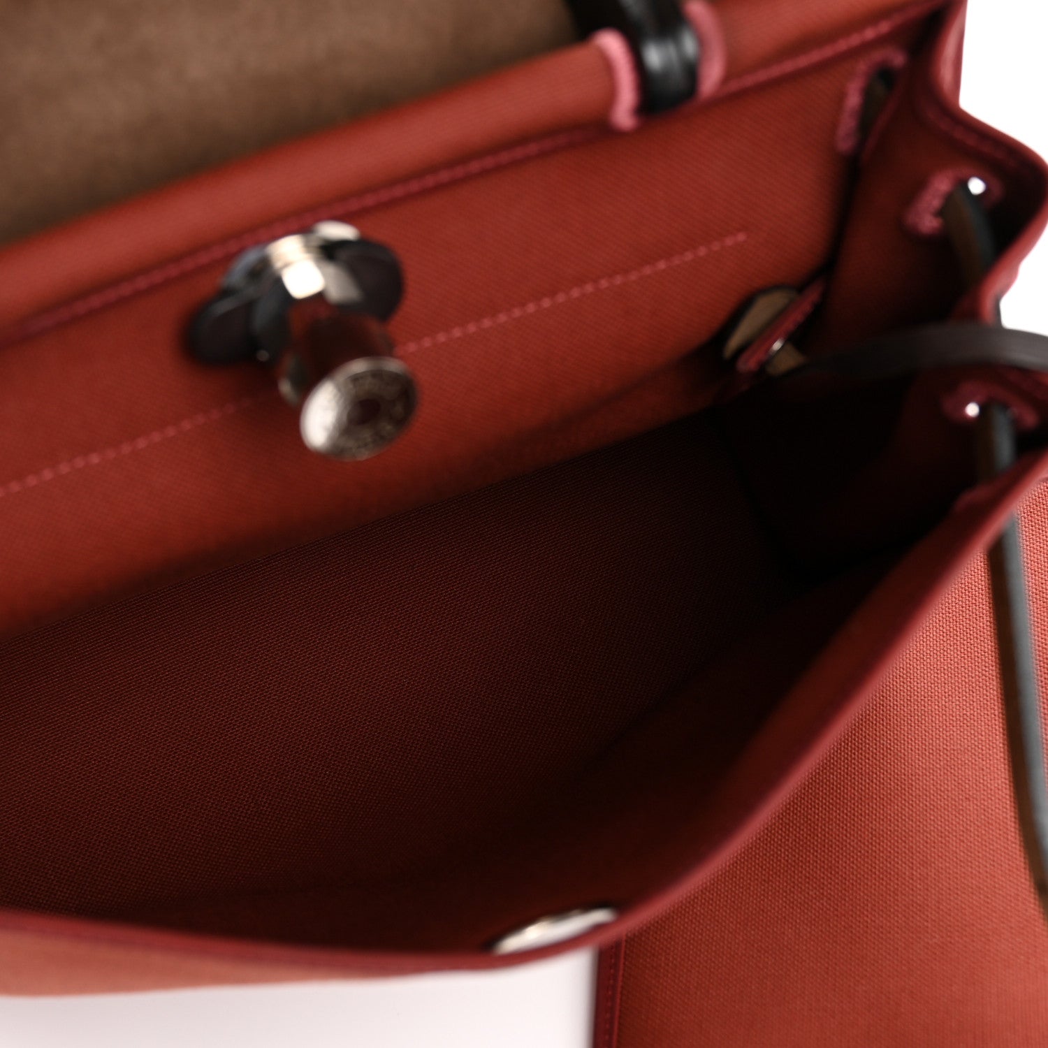Hermes Toile Vache Hunter Herbag Zip 31 PM Rouge H Ebene 6 of 14