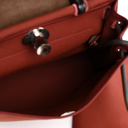 Hermes Toile Vache Hunter Herbag Zip 31 PM Rouge H Ebene 6 of 14