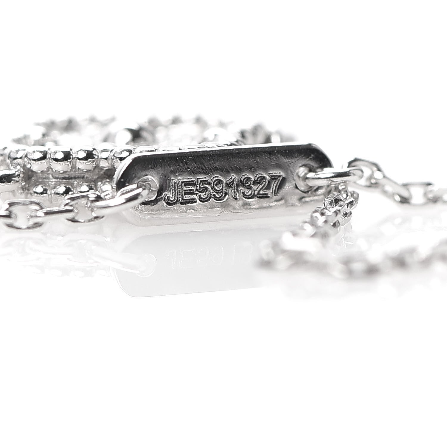 Van Cleef & Arpels 18K White Gold Diamond Sweet Alhambra Bracelet 5 of 6