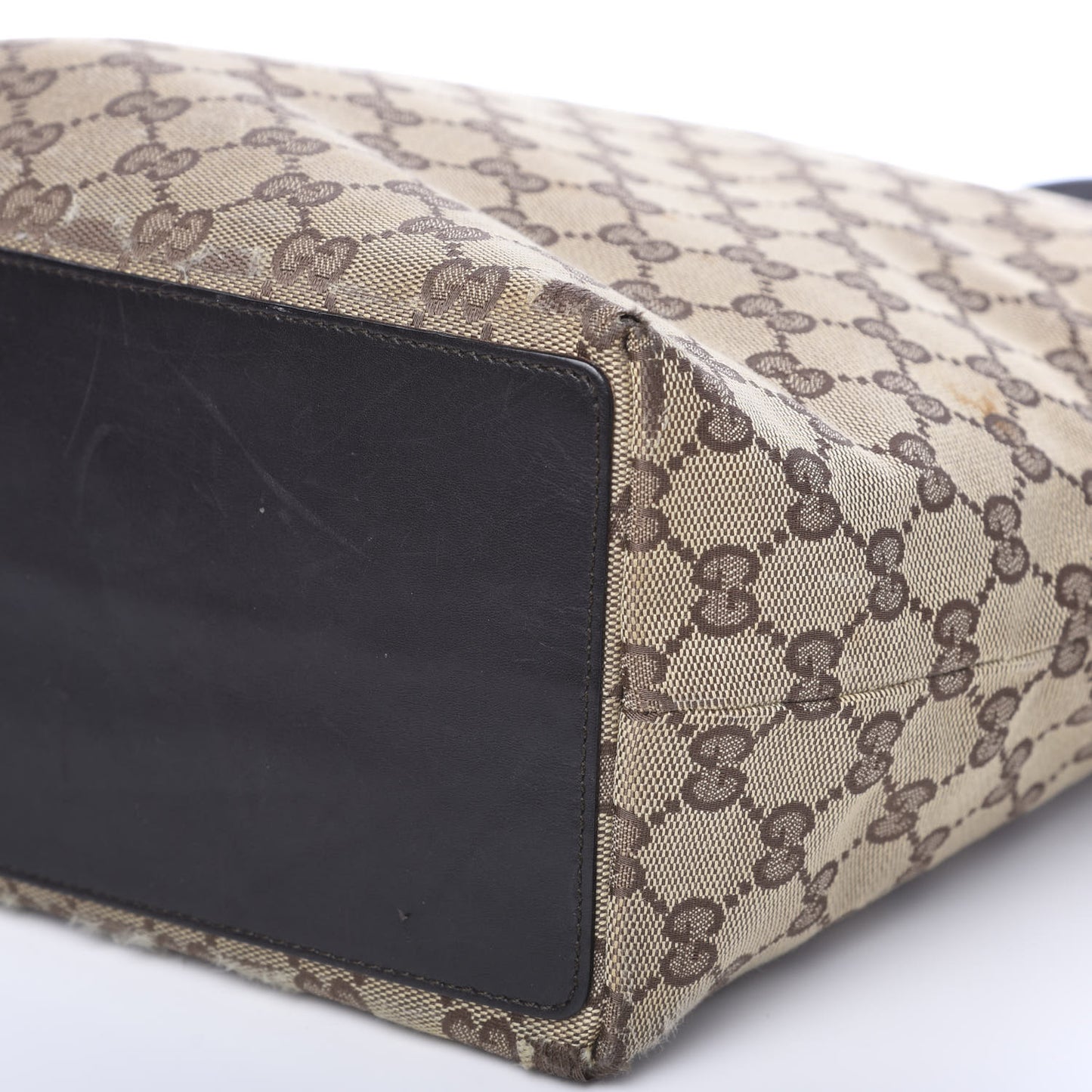 Monogram Large Bucket Tote Dark Brown