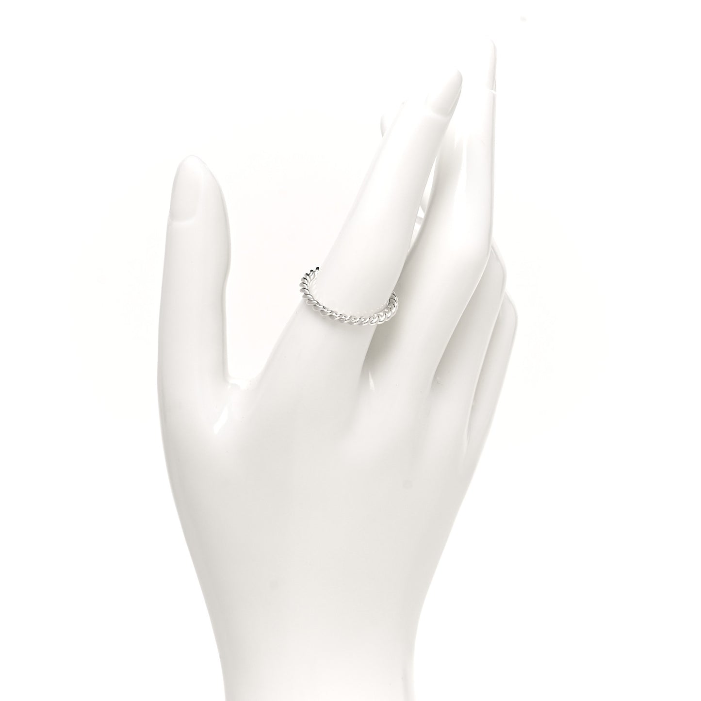 Sterling Silver Twist Rope Ring 57 8