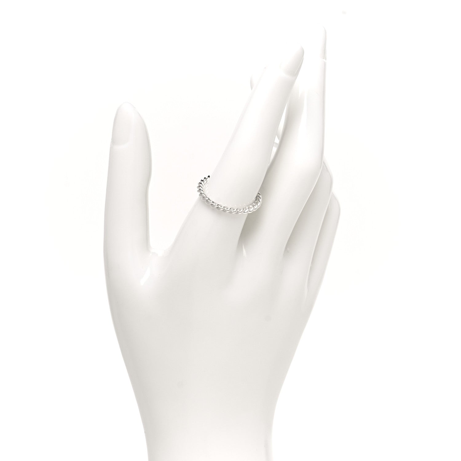 Tiffany Sterling Silver Twist Rope Ring 57 8 2 of 4