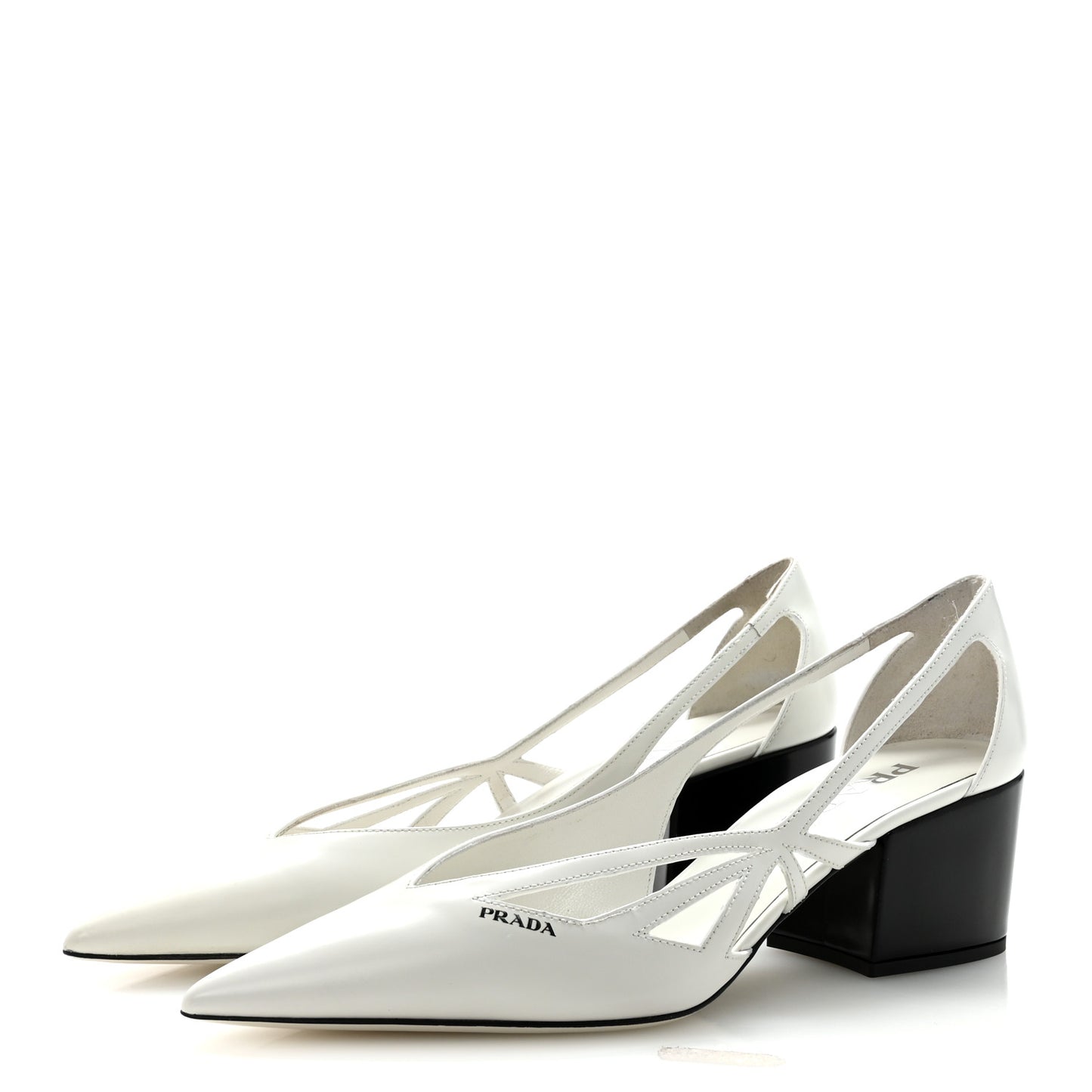 Spazzolato Cutout 55mm Pumps 39 White