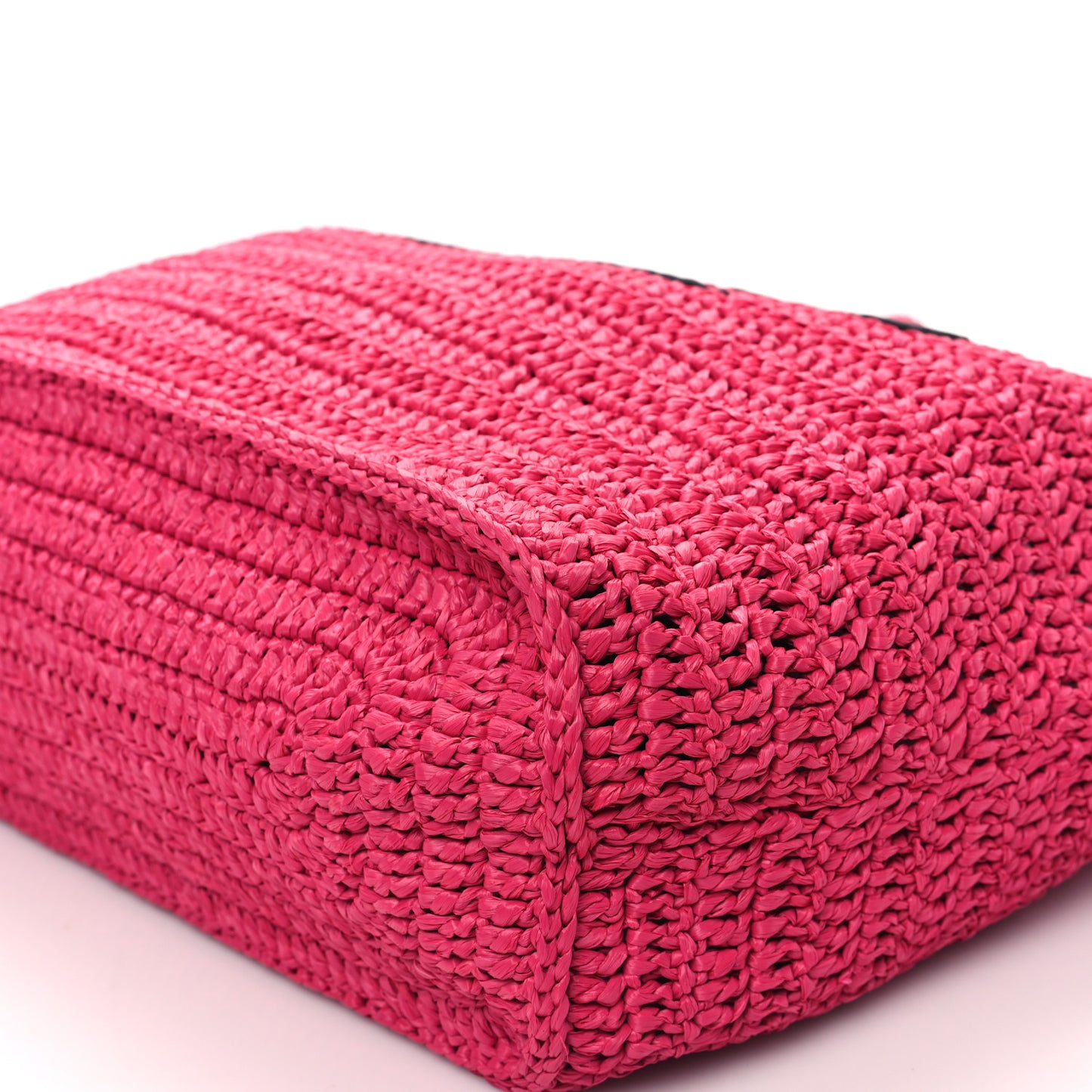 Raffia Rive Gauche Tote Pink