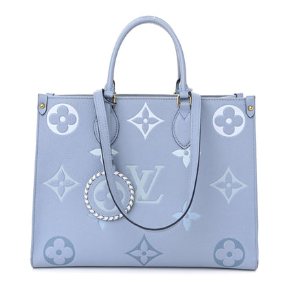 Louis Vuitton Empreinte Monogram Giant By The Pool Onthego MM Summer Blue 1 of 21