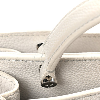 Loro Piana Grained Calfskin Cluisee Petite Odessa Shoulder Bag Grey 10 of 11