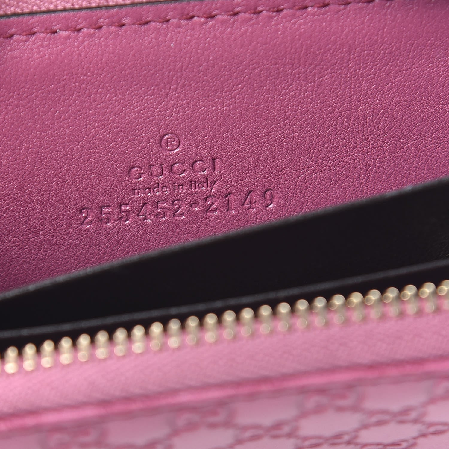 Gucci Microguccissima Zip Around Card Case Peonia Flower 6 of 7