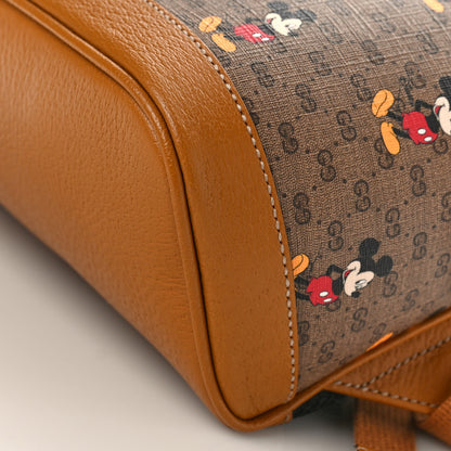 Gucci X DISNEY Mini Vintage GG Supreme Monogram Mickey Mouse Small Dome Backpack Beige Vintage Sun Oil 8 of 8