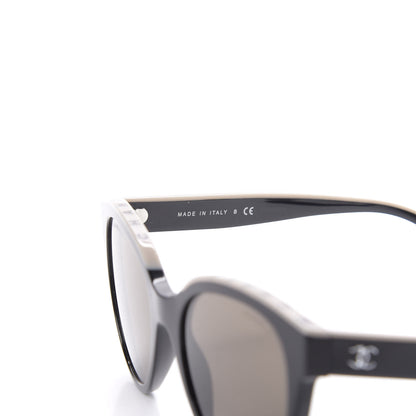 Chanel Acetate CC Butterfly Sunglasses 5414 Black Beige 5 of 8