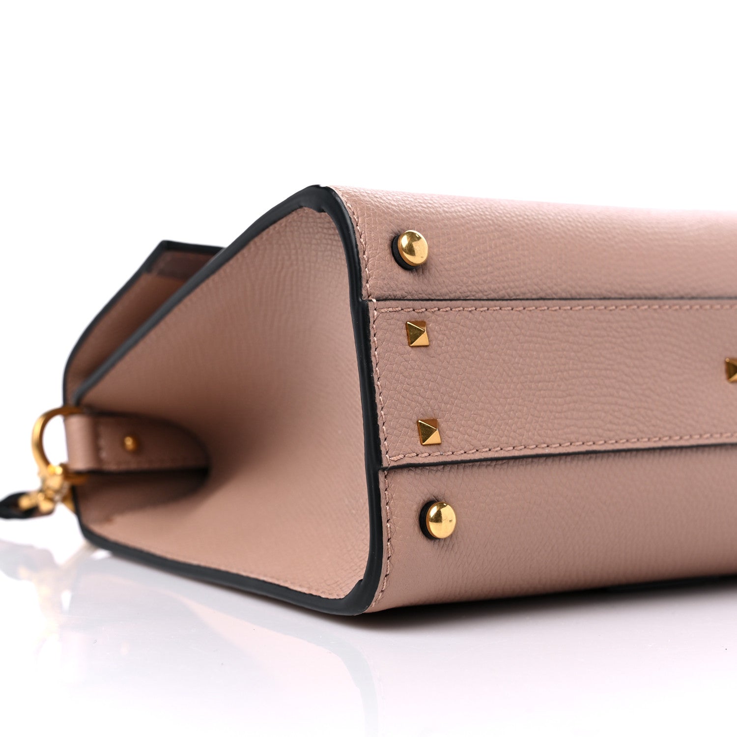Valentino Garavani Grainy Calfskin Small VSling Top Handle Bag Poudre 8 of 9