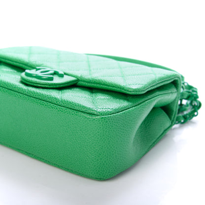 Chanel Caviar Quilted Mini Incognito Square Flap Green 9 of 11