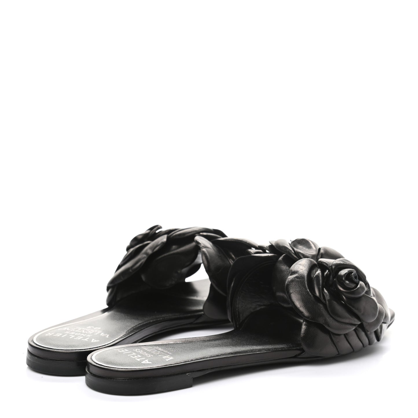 Nappa Atelier 03 Rose Edition Slide Sandals 36.5 Black