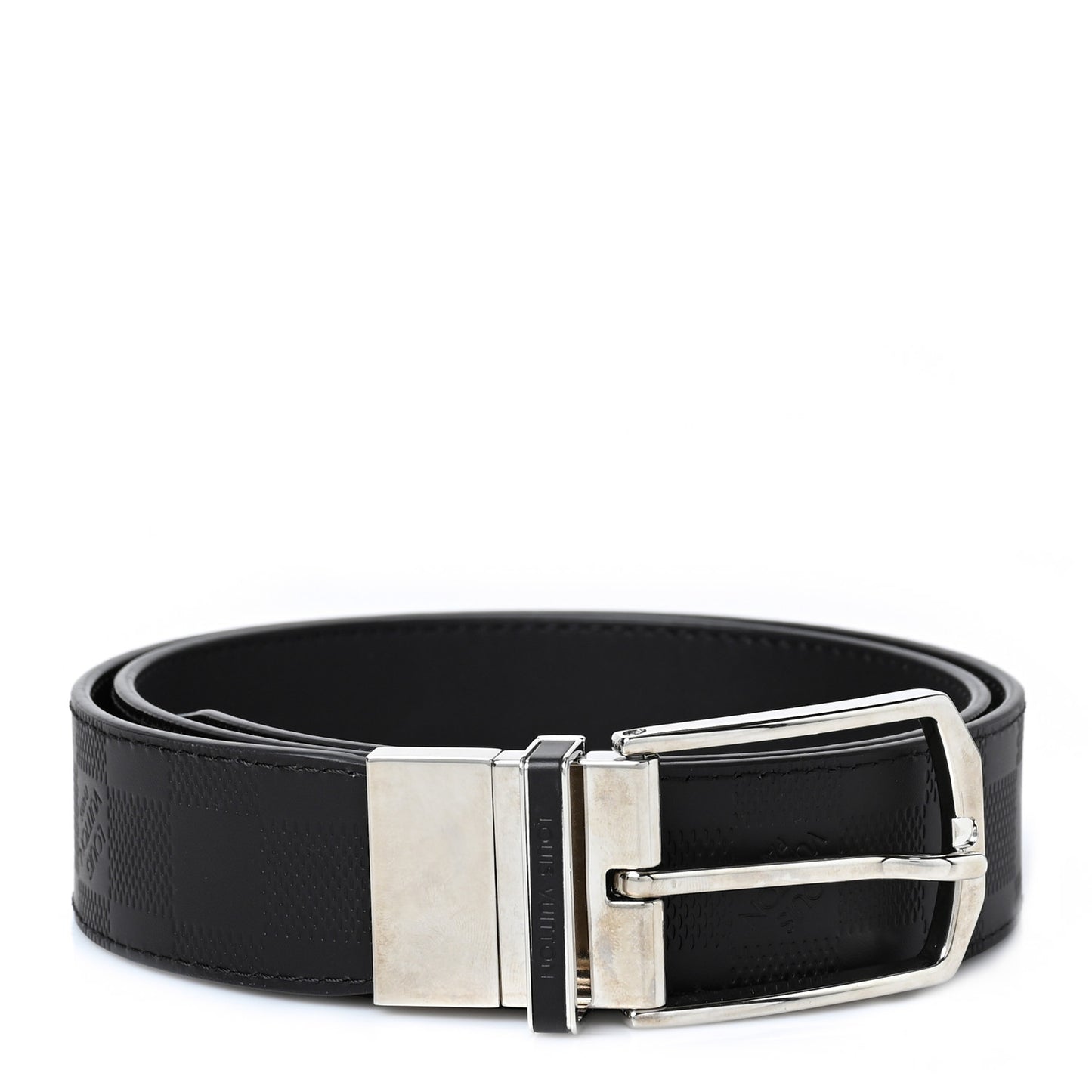 Damier Infini Calfskin Slender 35mm Belt 90 36 Black