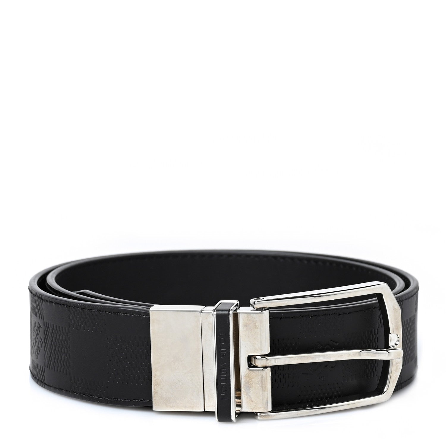 Louis Vuitton Damier Infini Calfskin Slender 35mm Belt 90 36 Black 1 of 4