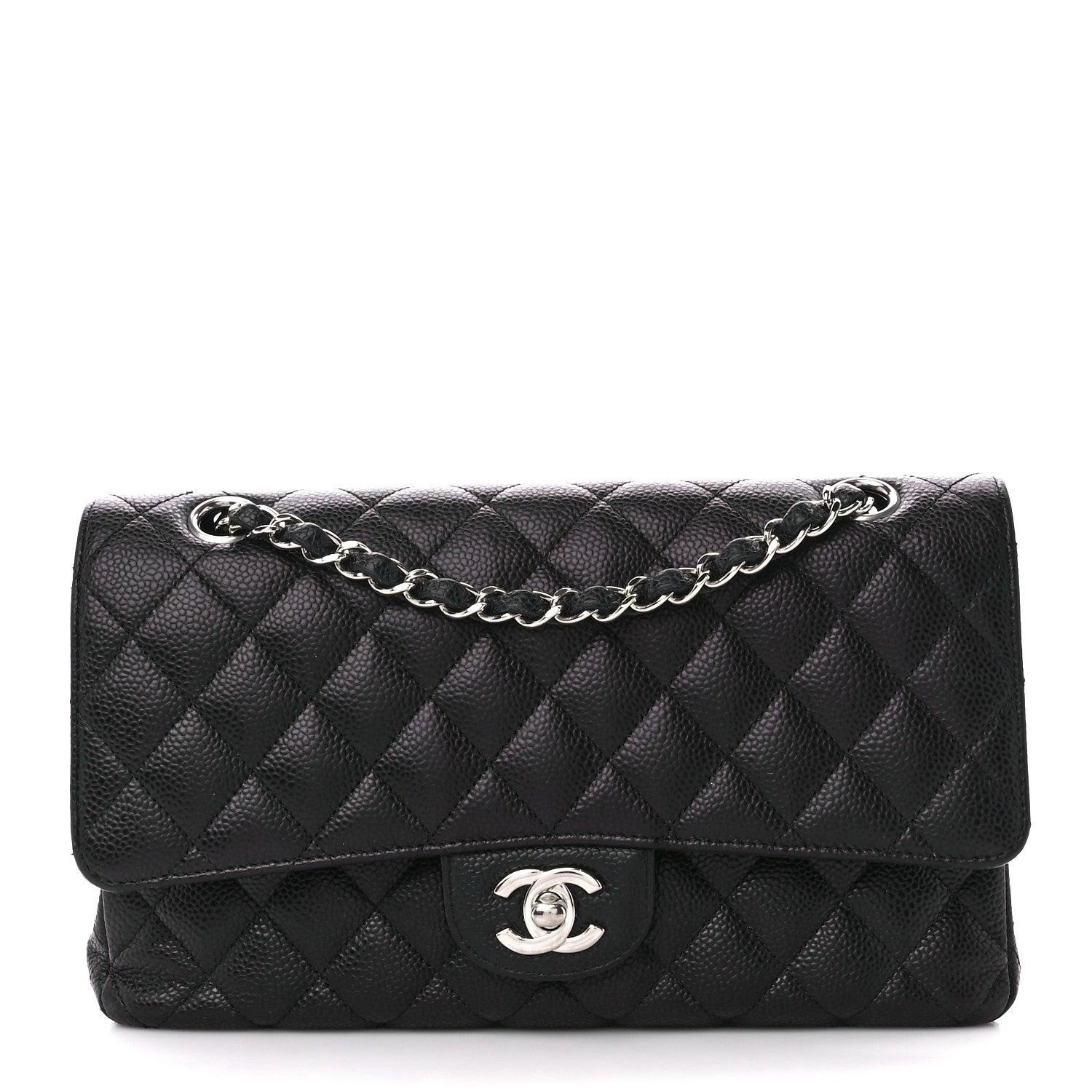 Chanel Caviar Quilted Medium Double Flap Black 1 of 11