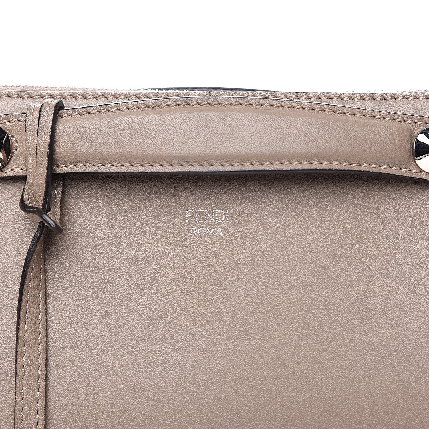 Fendi Vitello Dolce Medium By The Way Boston Bag Tortora 7 of 12