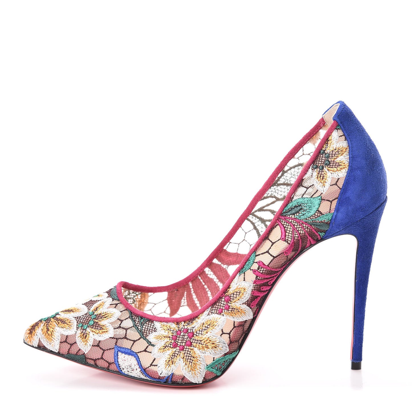 Lace Veau Velours Florale Follies 100 Pumps 37.5 Multicolor