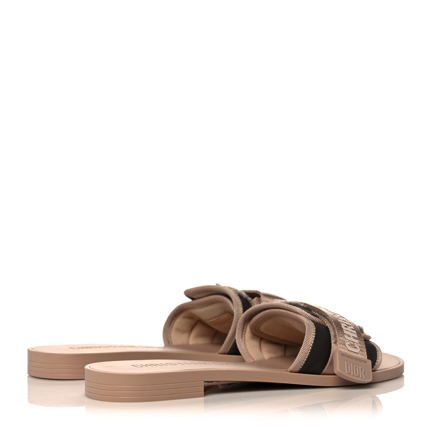 Nylon Camouflage Dio(r)evolution Slide Sandals 39 Nude