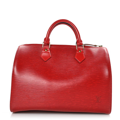 Louis Vuitton Epi Speedy 30 Castillan Red 1 of 9