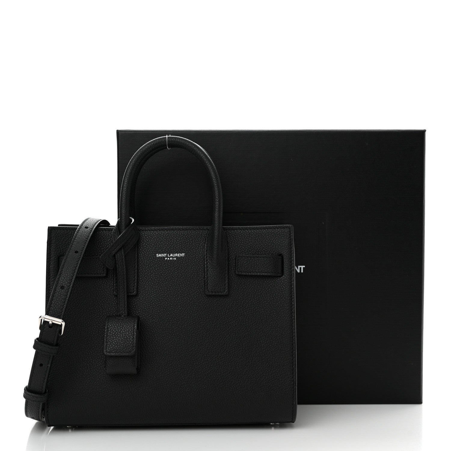 Saint Laurent Grained Calfskin Nano Sac De Jour Black 13 of 13