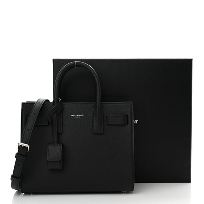 Saint Laurent Grained Calfskin Nano Sac De Jour Black 13 of 13