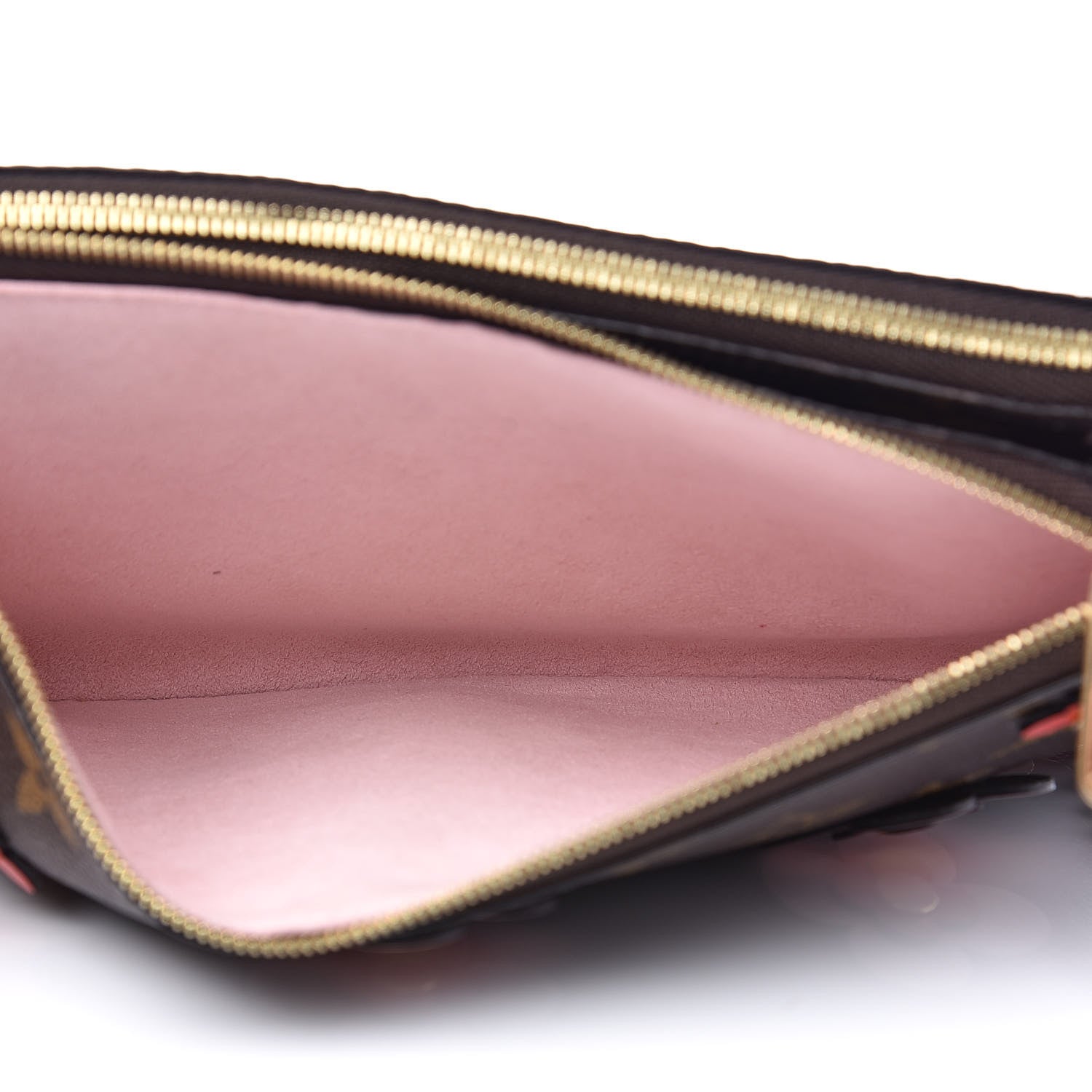 Louis Vuitton Monogram Blooming Flowers Double Zip Pochette 6 of 12
