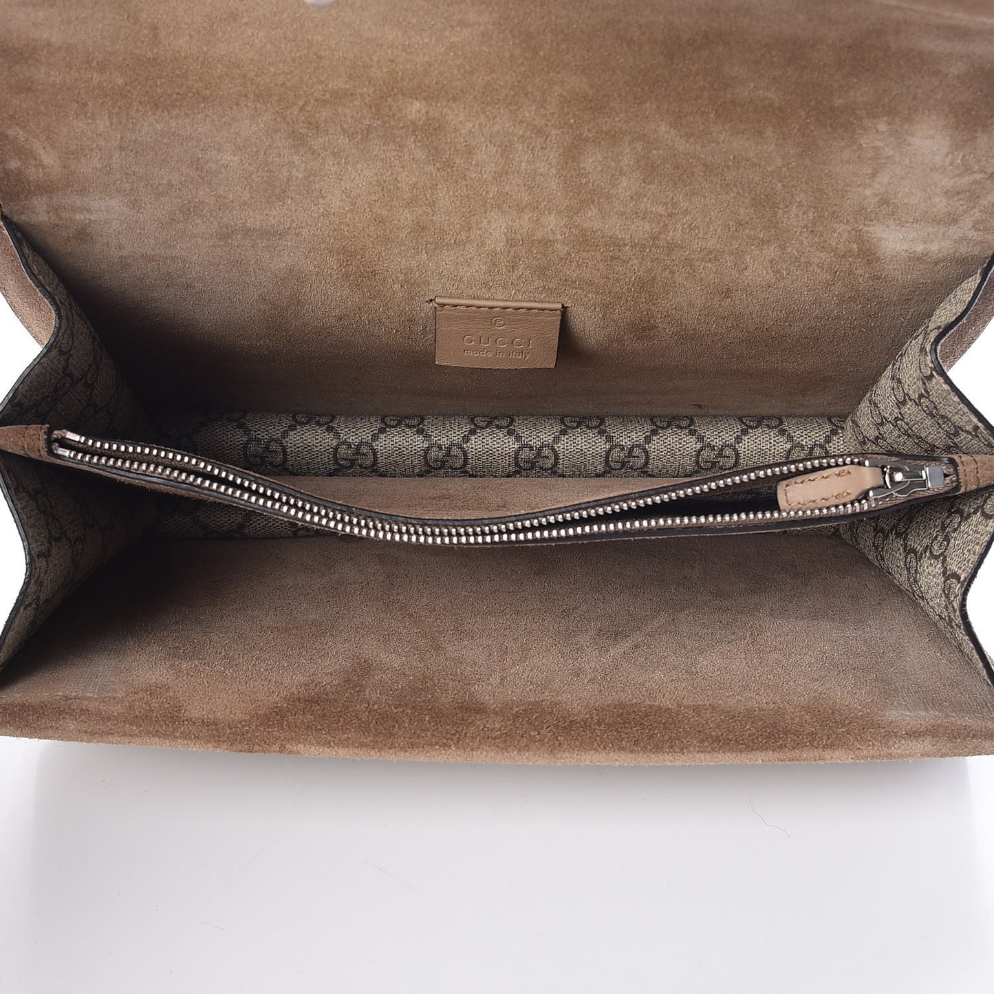 GG Supreme Monogram Small Dionysus Shoulder Bag Taupe