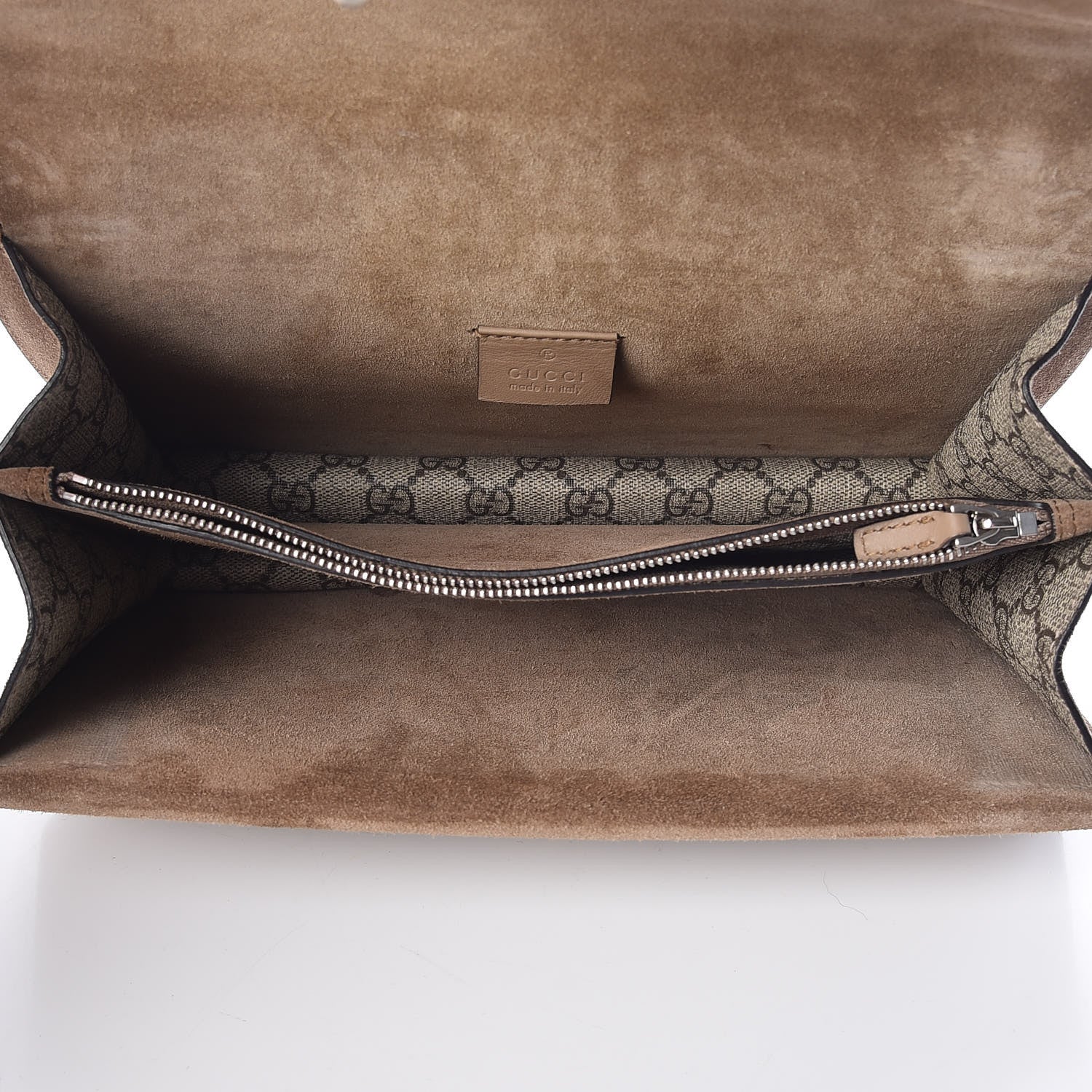 Gucci GG Supreme Monogram Small Dionysus Shoulder Bag Taupe 7 of 12