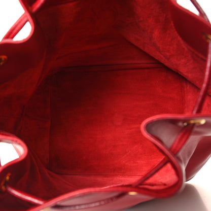 Saint Laurent Calfskin Large Emmanuelle Bucket Bag Lipstick Red 5 of 18