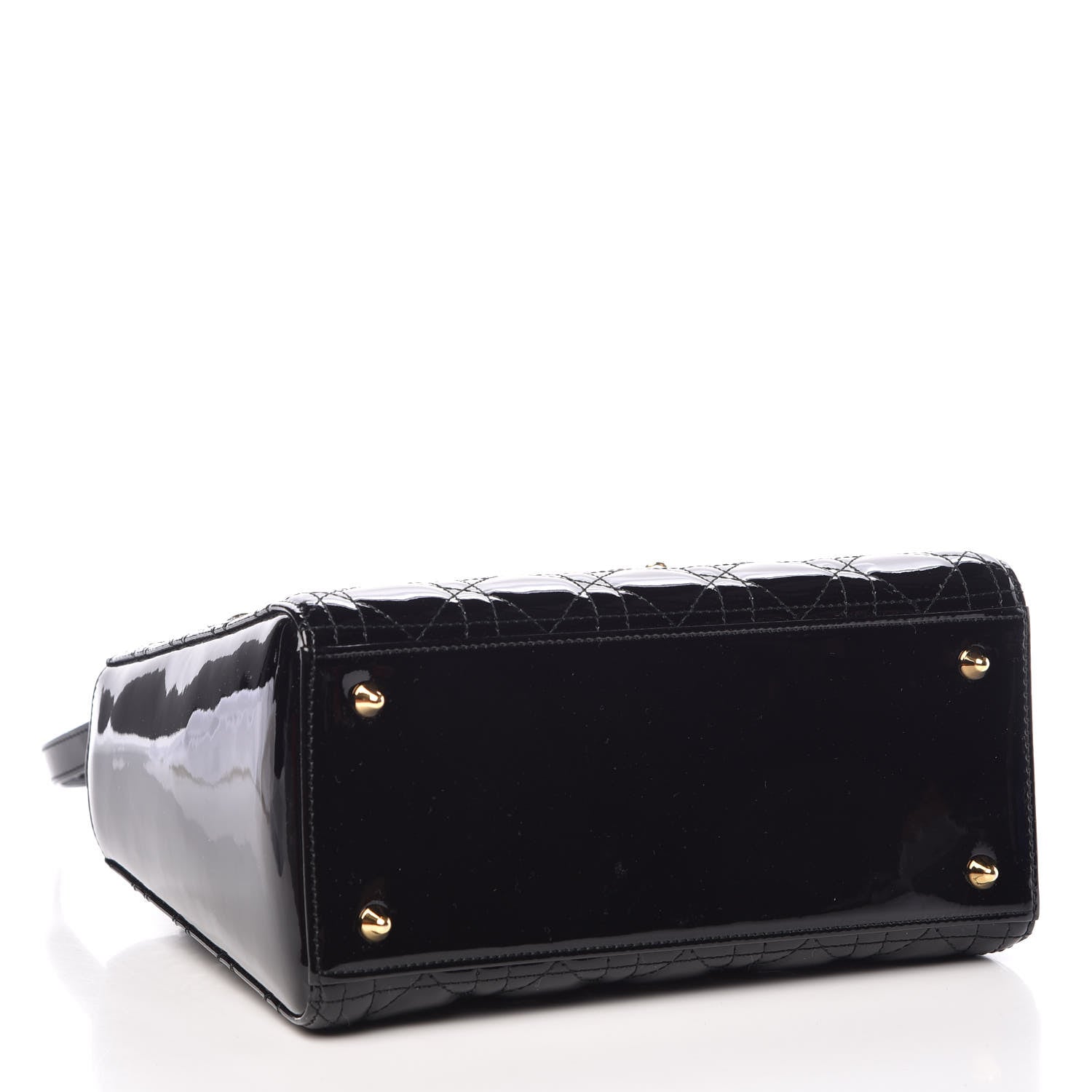 Christian Dior Patent Cannage Medium Lady Dior Black 5 of 10