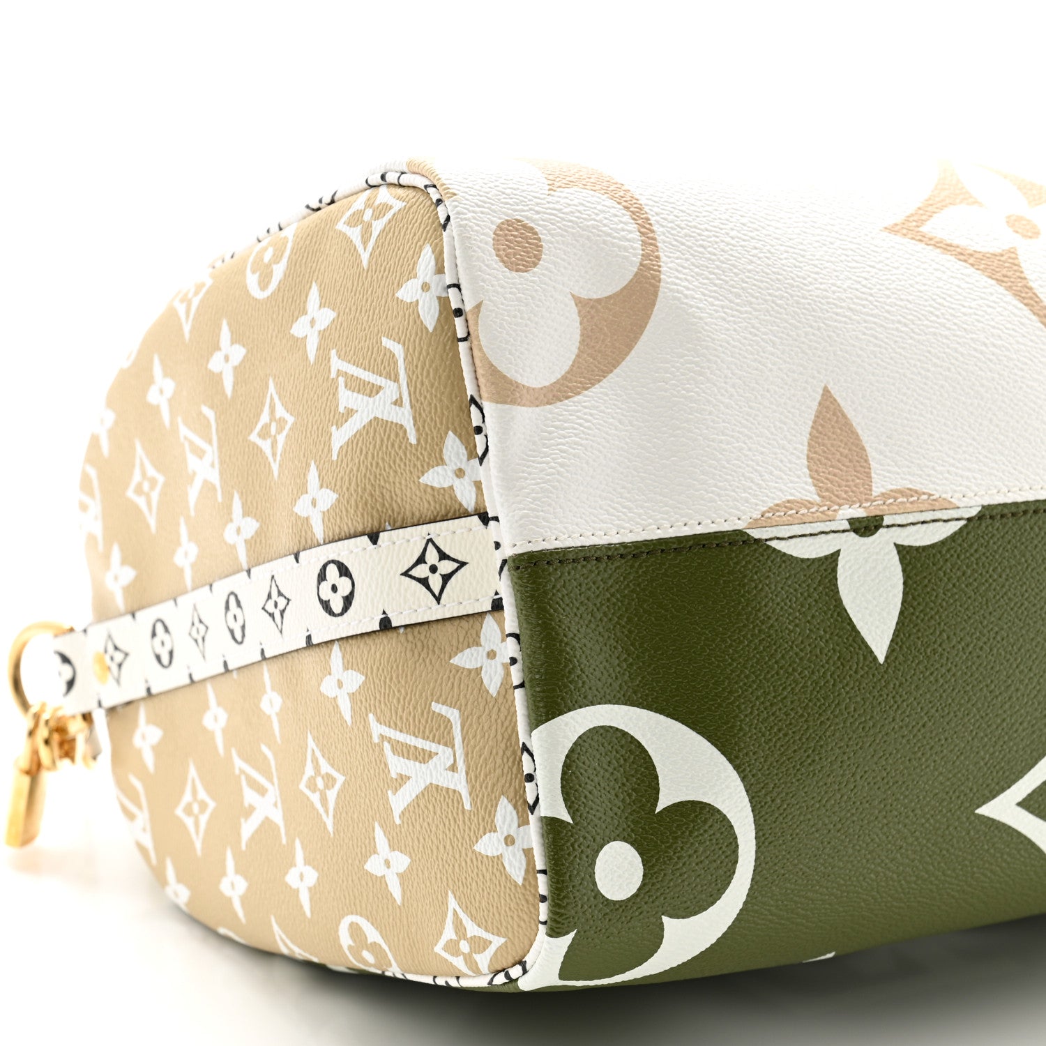 Louis Vuitton Monogram Giant Speedy Bandouliere 30 Kaki Beige 10 of 12