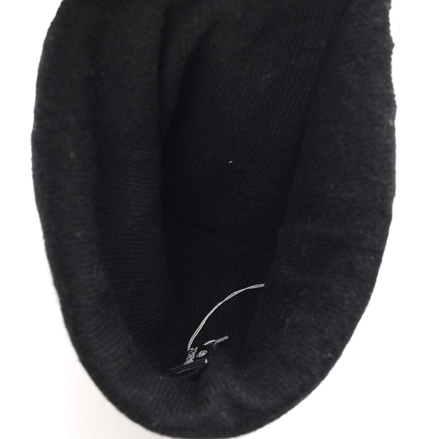 Cashmere CC Camellia Beanie Hat Black White